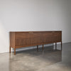 Slatted Wood Credenza