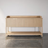 Slatted Wood Sideboard