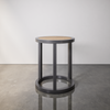 Wood & Steel Side Table